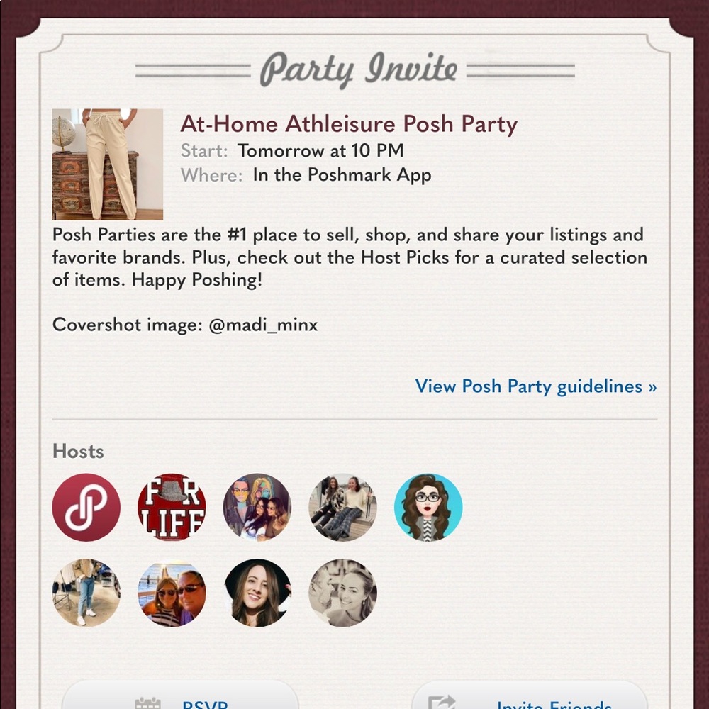 Co-Hosting Athleisure Party 4/28 at 10pm